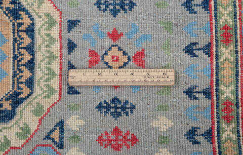 Kazak Grey Hand Knotted 42 X 59  Area Rug 700-157765 Image 8