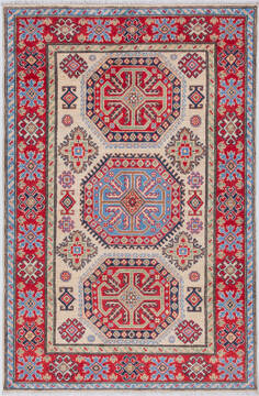 Kazak Beige Hand Knotted 3'9" X 5'9"  Area Rug 700-157766