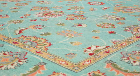 Kazak Green Hand Knotted 57 X 710 Area Rug 700-157767 Image 3