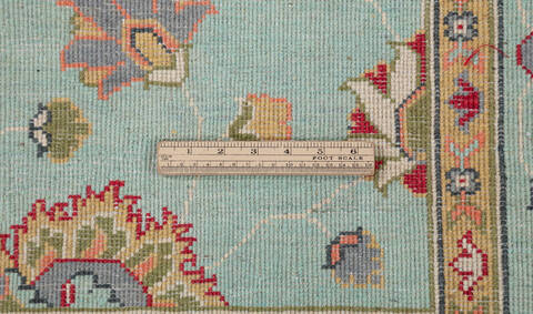 Kazak Green Hand Knotted 57 X 710 Area Rug 700-157767 Image 8