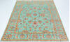 Kazak Green Hand Knotted 57 X 710 Area Rug 700-157767 Thumb 1