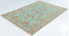 Kazak Green Hand Knotted 57 X 710 Area Rug 700-157767 Thumb 2