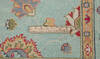 Kazak Green Hand Knotted 57 X 710 Area Rug 700-157767 Thumb 8