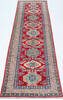 Kazak Red Runner Hand Knotted 28 X 98 Area Rug 700-157769 Thumb 1