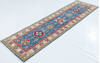 Kazak Blue Runner Hand Knotted 27 X 97 Area Rug 700-157770 Thumb 2
