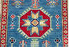 Kazak Blue Runner Hand Knotted 27 X 97 Area Rug 700-157770 Thumb 6
