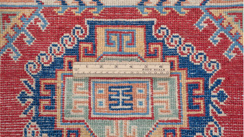 Kazak Blue Runner Hand Knotted 26 X 108 Area Rug 700-157771 Image 8