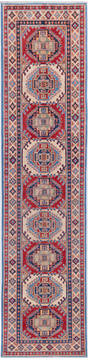 Afghan Kazak Blue Runner 10 to 12 ft Wool Carpet 157771