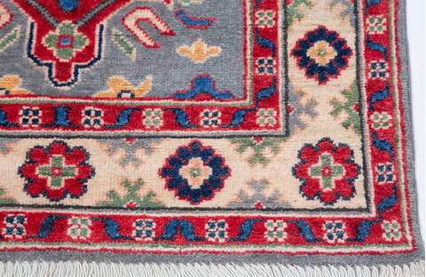 Kazak Blue Runner Hand Knotted 29 X 84 Area Rug 700-157772 Image 4
