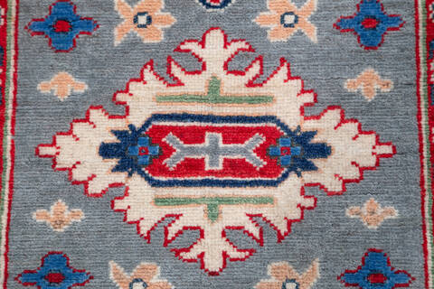Kazak Blue Runner Hand Knotted 29 X 84 Area Rug 700-157772 Image 6
