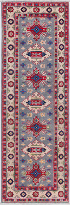 Kazak Blue Runner Hand Knotted 29 X 84 Area Rug 700-157772 Image 0