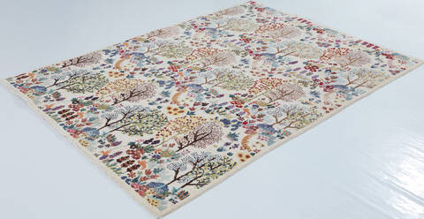 Chobi White Hand Knotted 59 X 81 Area Rug 700-157773 Image 2