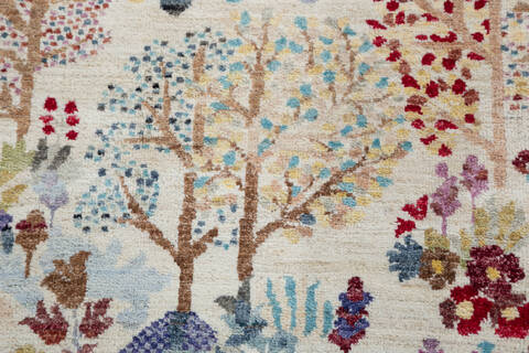 Chobi White Hand Knotted 59 X 81 Area Rug 700-157773 Image 6