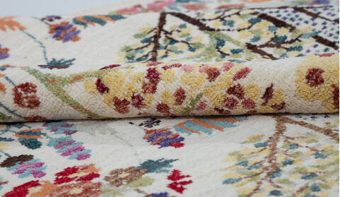 Chobi White Hand Knotted 59 X 81 Area Rug 700-157773 Image 7