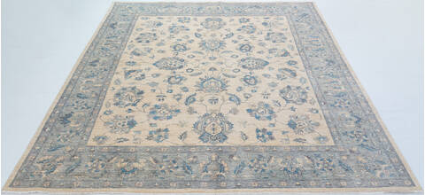 Chobi Beige Hand Knotted 84 X 97  Area Rug 700-157774 Image 1