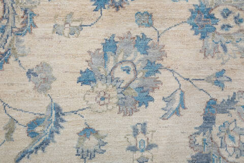 Chobi Beige Hand Knotted 84 X 97  Area Rug 700-157774 Image 6