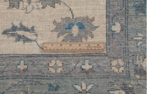 Chobi Beige Hand Knotted 84 X 97  Area Rug 700-157774 Image 8