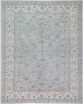 Chobi Light Gray Hand Knotted 8'0" X 10'0"  Area Rug 700-157775