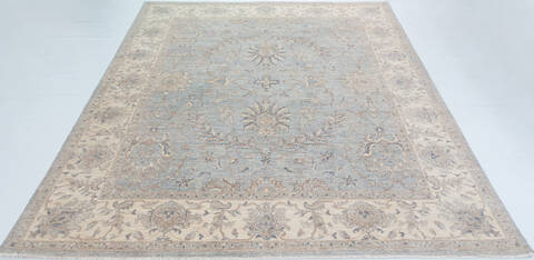 Chobi Light Blue Hand Knotted 710 X 910  Area Rug 700-157776 Image 1