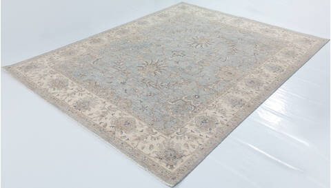 Chobi Light Blue Hand Knotted 710 X 910  Area Rug 700-157776 Image 2