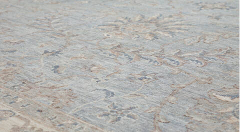 Chobi Light Blue Hand Knotted 710 X 910  Area Rug 700-157776 Image 3