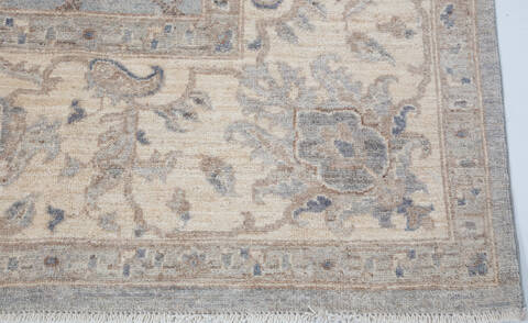 Chobi Light Blue Hand Knotted 710 X 910  Area Rug 700-157776 Image 4