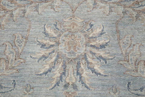 Chobi Light Blue Hand Knotted 710 X 910  Area Rug 700-157776 Image 6