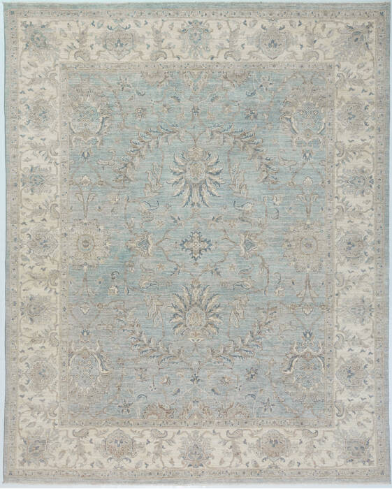 Chobi Light Blue Hand Knotted 710 X 910  Area Rug 700-157776 Image 0