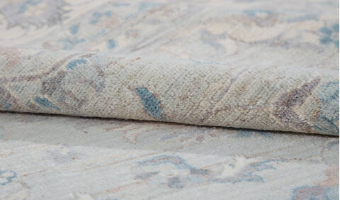Chobi Light Gray Hand Knotted 90 X 1111 Area Rug 700-157777 Image 7