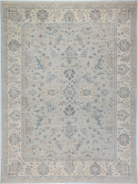 Chobi Light Gray Hand Knotted 90 X 1111 Area Rug 700-157777 Image 0