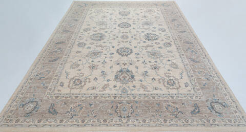 Chobi Beige Hand Knotted 90 X 1111 Area Rug 700-157778 Image 1