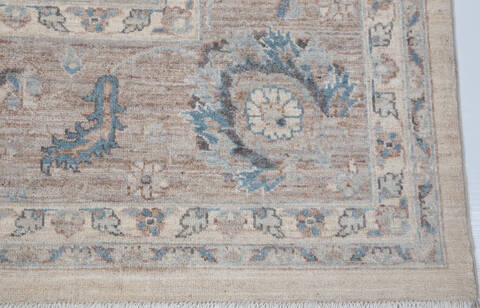 Chobi Beige Hand Knotted 90 X 1111 Area Rug 700-157778 Image 4
