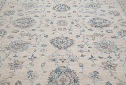Chobi Beige Hand Knotted 90 X 1111 Area Rug 700-157778 Image 5
