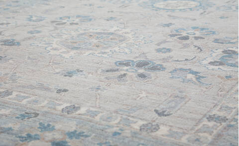 Chobi Beige Hand Knotted 61 X 99  Area Rug 700-157779 Image 3