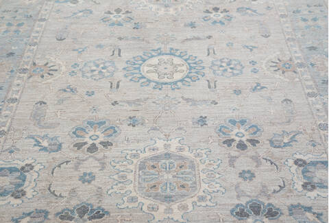 Chobi Beige Hand Knotted 61 X 99  Area Rug 700-157779 Image 5