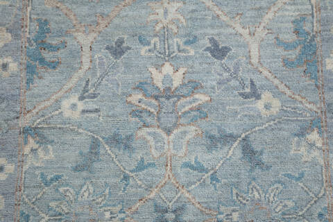 Chobi Grey Runner Hand Knotted 210 X 1510 Area Rug 700-157783 Image 5
