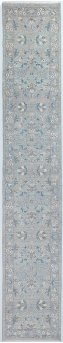 Chobi Grey Runner Hand Knotted 210 X 1510 Area Rug 700-157783 Image 0