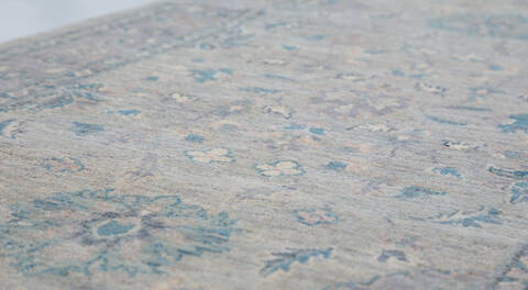Chobi Grey Runner Hand Knotted 27 X 910 Area Rug 700-157784 Image 3