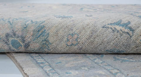 Chobi Grey Runner Hand Knotted 27 X 910 Area Rug 700-157784 Image 7