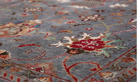 Chobi Grey Hand Knotted 50 X 68  Area Rug 700-157787 Image 3