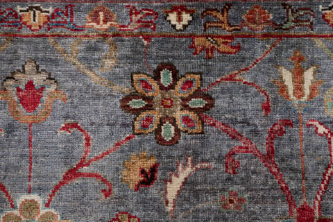 Chobi Grey Hand Knotted 50 X 68  Area Rug 700-157787 Image 6