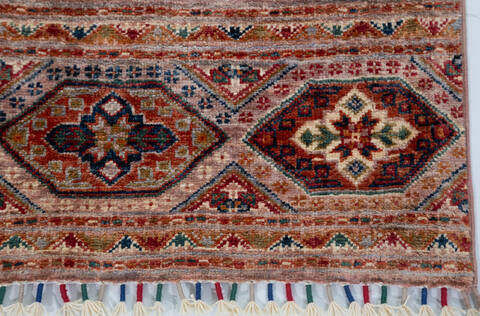 Chobi Pink Hand Knotted 40 X 63 Area Rug 700-157788 Image 4