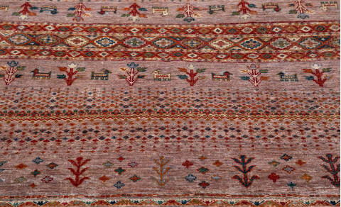 Chobi Pink Hand Knotted 40 X 63 Area Rug 700-157788 Image 5