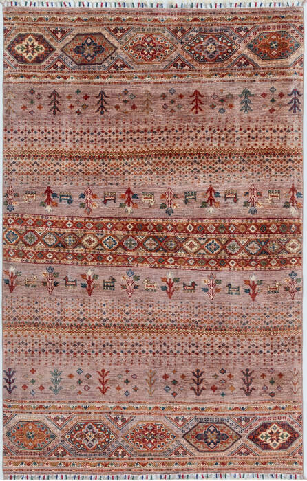 Chobi Pink Hand Knotted 40 X 63 Area Rug 700-157788 Image 0
