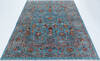 Chobi Blue Hand Knotted 69 X 99  Area Rug 700-157792 Thumb 1
