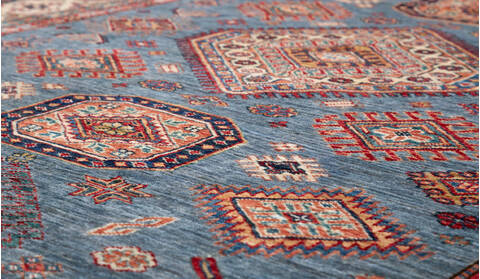 Kazak Grey Hand Knotted 510 X 80  Area Rug 700-157794 Image 3