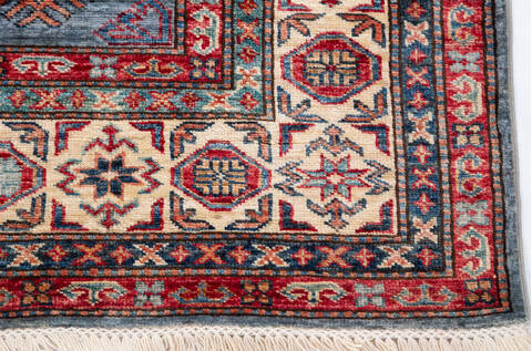 Kazak Grey Hand Knotted 510 X 80  Area Rug 700-157794 Image 4