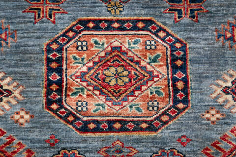 Kazak Grey Hand Knotted 510 X 80  Area Rug 700-157794 Image 6