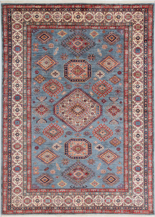 Kazak Grey Hand Knotted 510 X 80  Area Rug 700-157794 Image 0