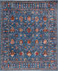 Chobi Blue Hand Knotted 82 X 99  Area Rug 700-157801 Thumb 0